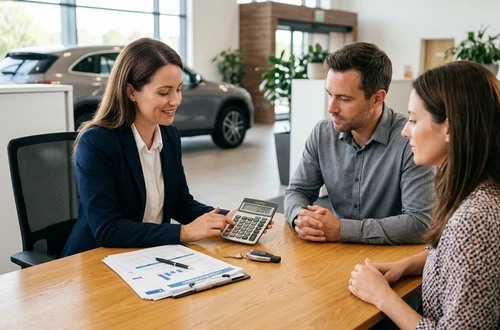 DriveWise advisor meeting with a borrower